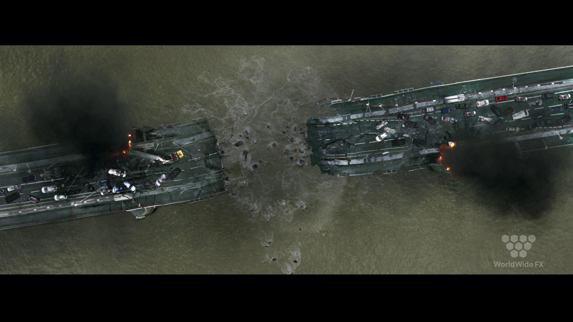 London Has Fallen VFX Breakdown by Worldwide FX – Chelsea Bridge Sequence